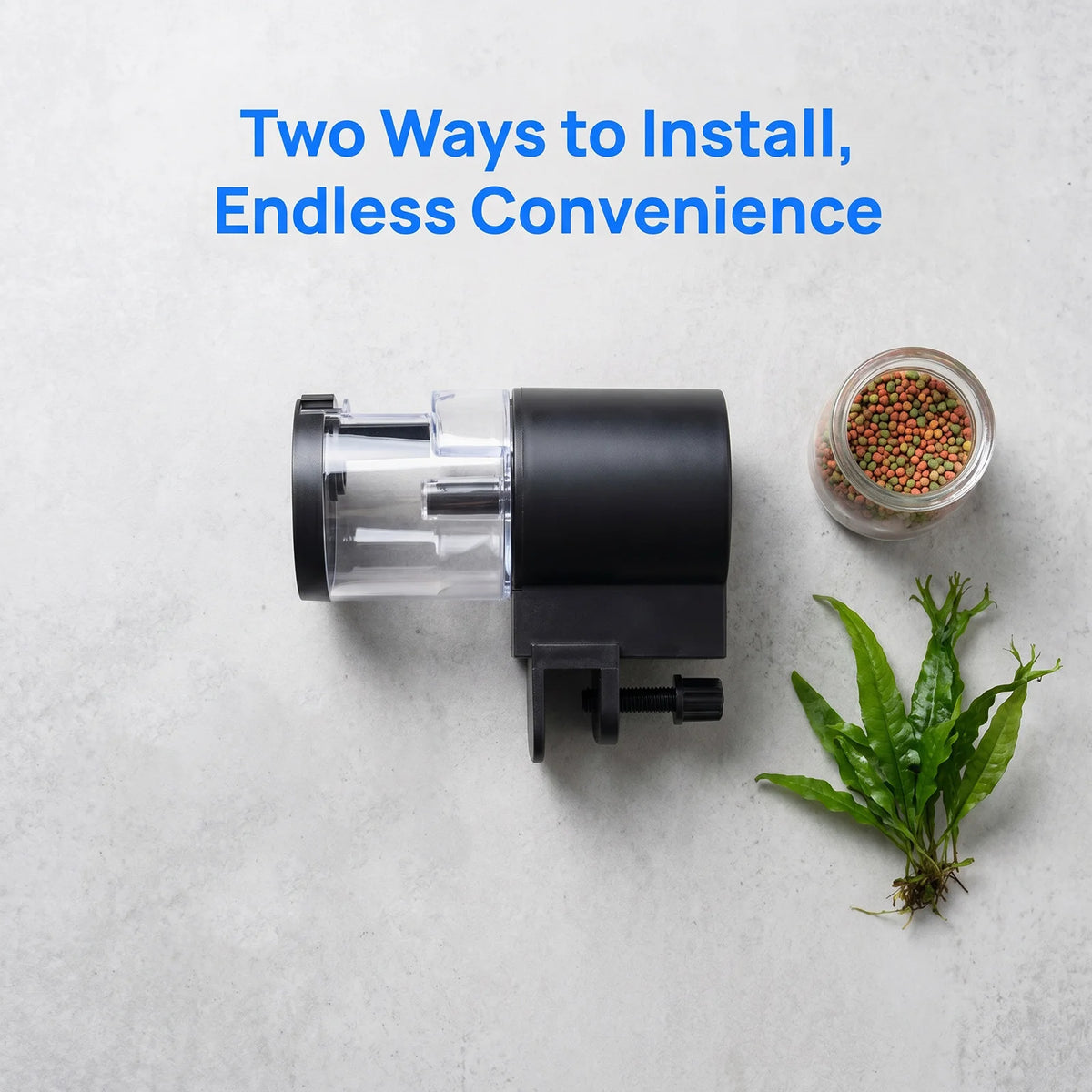 Automatic Smart Fish Feeder – 100ml Aquarium Food Dispenser Automatic Fish Feeder Vue