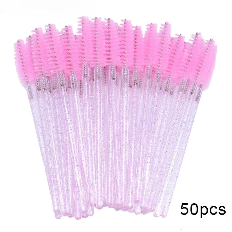 100pcs Eye lash comb For Eyelash Spoolies Extension Makeup Disposable Eyelash BrushesMicro Lash Mascara Wands Combs Wholesale Vue