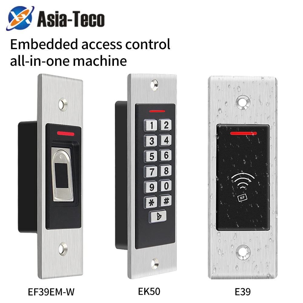 Standalone Biometrics Fingerprint Door Lock Opener Access Control System with Keypad Metal Embedded RFID EM Reader for Security Vue