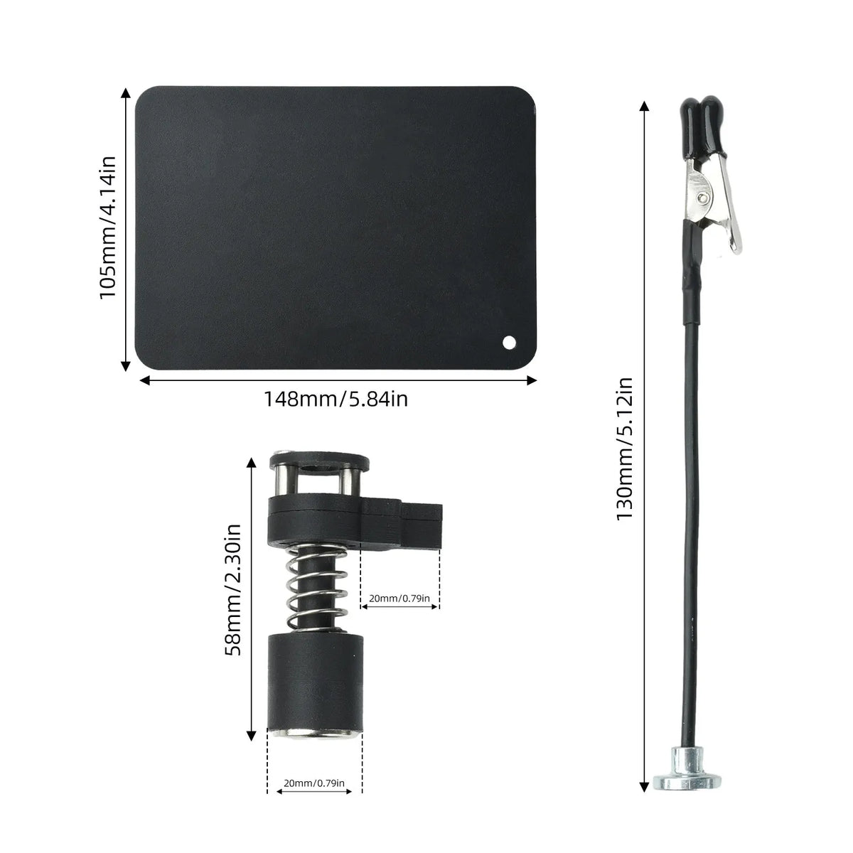 360° Adjustable PCB Holder Soldering Auxiliary Fixture with Magnetic Clamp 6mm Opening Metal Base Anti-slip Foot for Repair Vue
