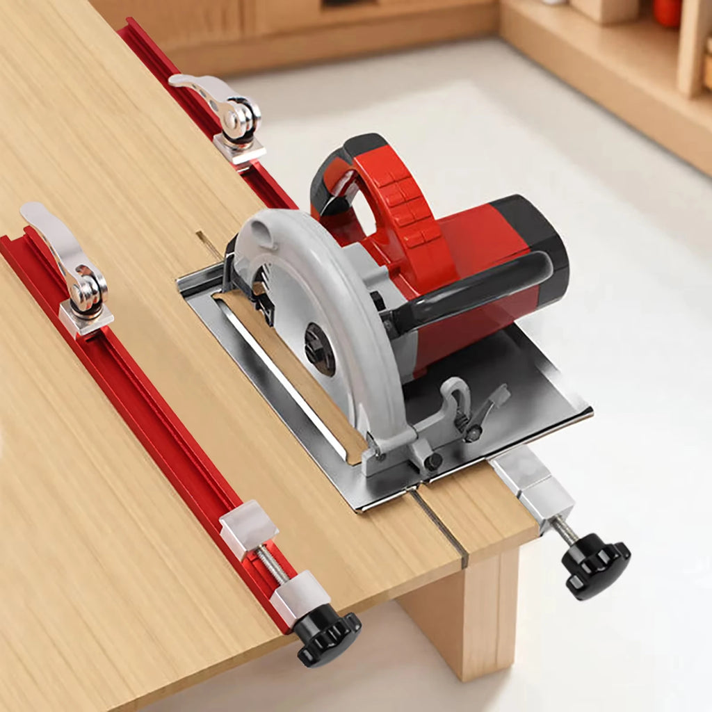 240/360mm Circular Saw Guide Rail, Precision Adjustable Cutting Machine Base Guide for Woodworking, Guide Cutting and Milling Vue