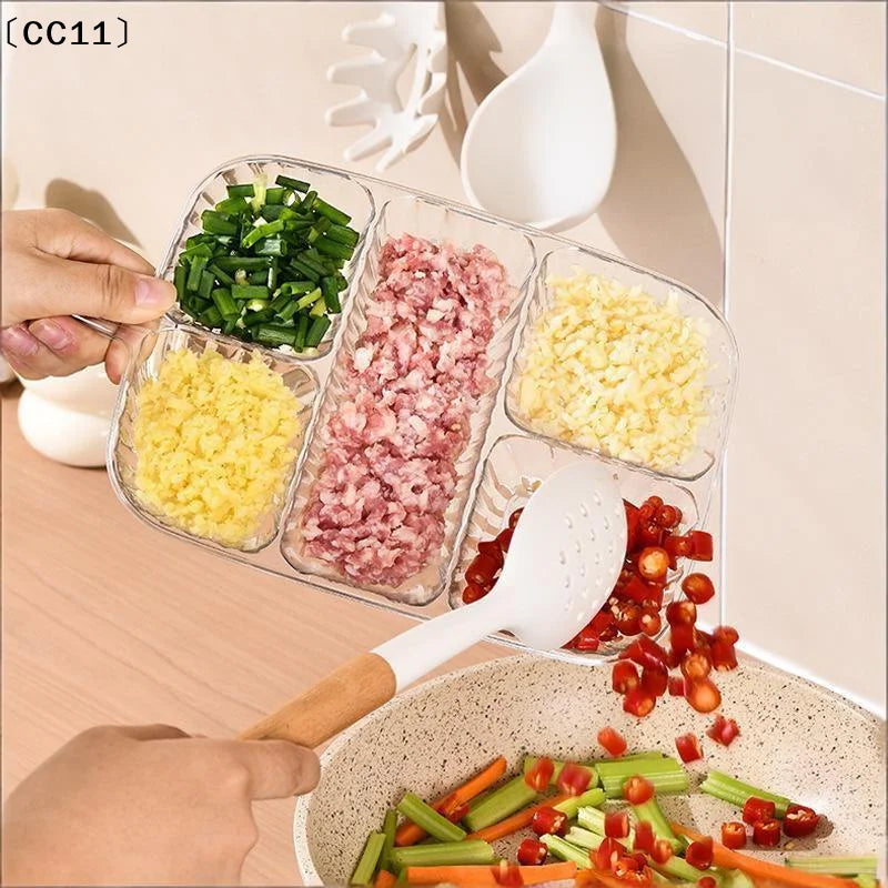 Scallion Ginger Garlic Side Dish Compartmentalized Storage Tray 5