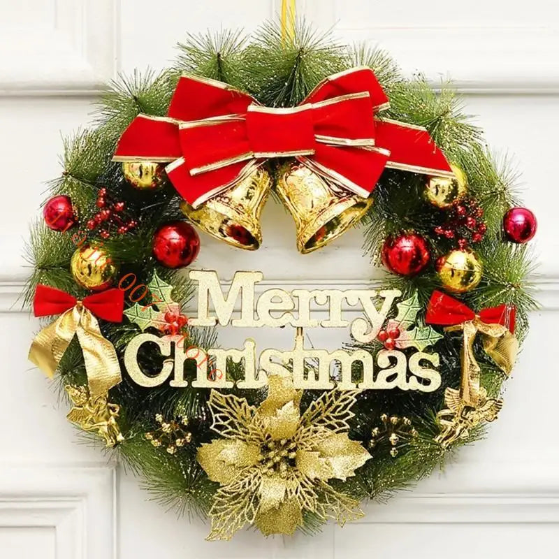 Artificial Pine Christmas Wreath 40cm – Front Door Holiday Decor Christmas Wreath Vue