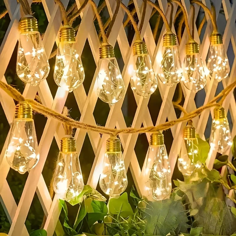 New Arrival! Solar Fairy Lights with 25/15/10 Unbreakable Clear Bulbs - IP44 Waterproof & 8 Modes for Outdoor Bliss! Vue