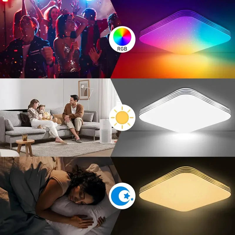 36W RGB Smart LED Ceiling Light 30cm | App & Remote Control Smart LED Ceiling Light Vue