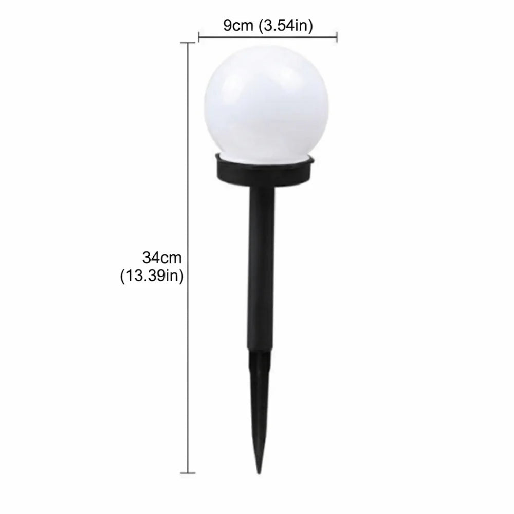 3pcs Energy Efficient Solar Powered LED Lamp Solid Sealed Structure Soft Warm Light Outdoor Garden Light No Wired Power Vue