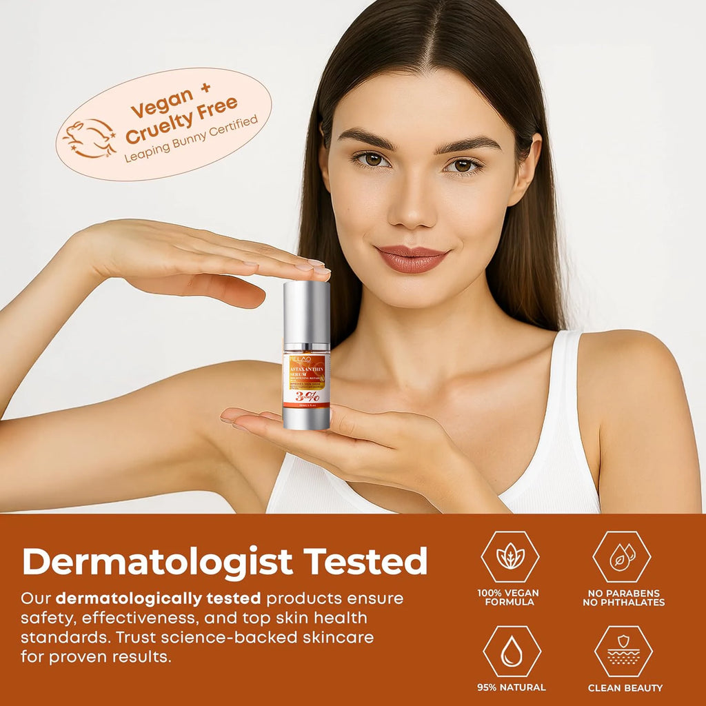 VC Astaxanthin Whitening Serum Remove Dark Spots Freckles Fade Melanin Anti-Wrinkle Brightening Nourishing Face Skin Care Vue