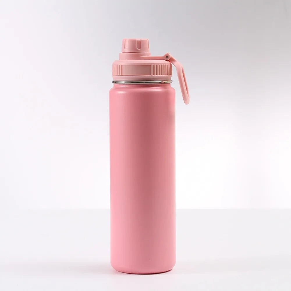 22 Oz Capacity Vacuum Insulated Water Bottle Wall Vacuum Insulated Keep Hot Or Cold Leakproof Water Bottle Portable Cup Vue Pink