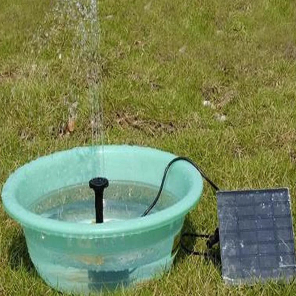 1.2W Solar Fountain Pump 200L/h – 6 Nozzles | Garden & Pond Solar Fountain Pump Vue