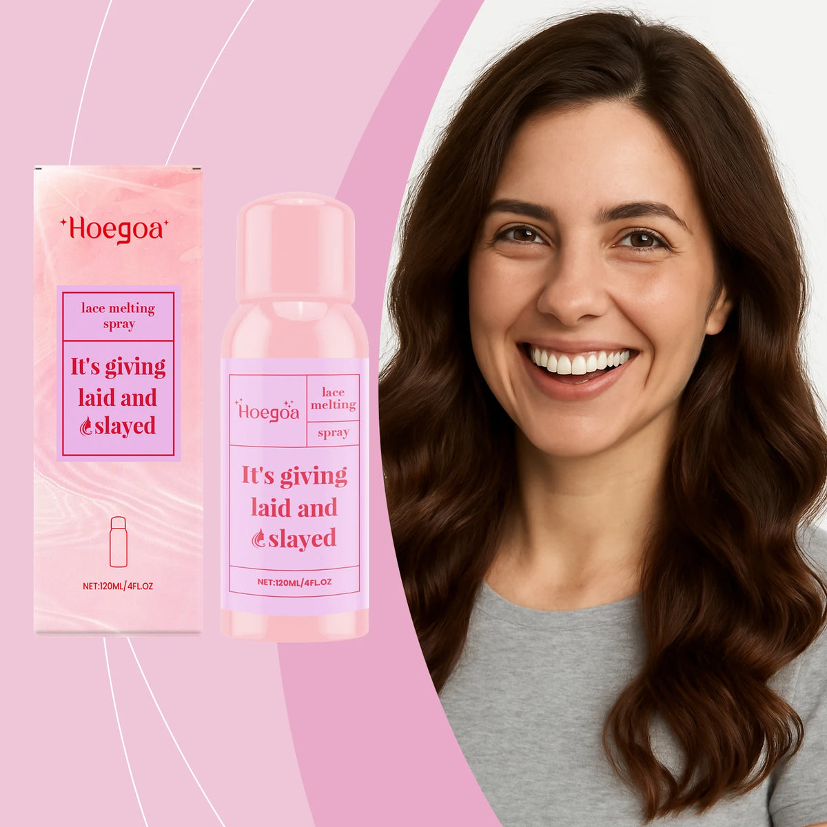 Invisible Hold Wig Adhesive Spray-Long-Lasting Stay Lightweight Refreshing Gentle Non-Irritating Care Spray for Lace Wig Styling Vue 3pcs
