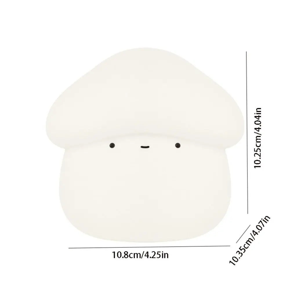 Room Decor Silicone Mushroom Night Lamp Dimmable USB Charging Sleeping Night Lamp Cute Soft LED Bedside Lamp Vue