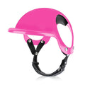 Pink Dog Helmet for Small Medium Dog Pet Motorcycle Helmet with Ear Holes Doggy Safety Hat with Adjustable Belt Outdoor Walking Vue Pink S