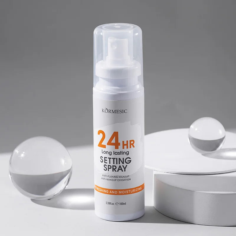 100Ml/Bottle Moisturizing Makeup Setting Spray, Non-Caking, Lightweight Setting Spray, Suitable for Dry and Oily Skin, Small Bottle Design, Easy to Carry Vue