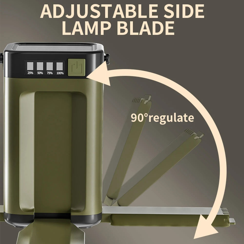 Foldable Solar Camping Lantern & Power Bank | 500lm LED Solar Camping Lantern Vue