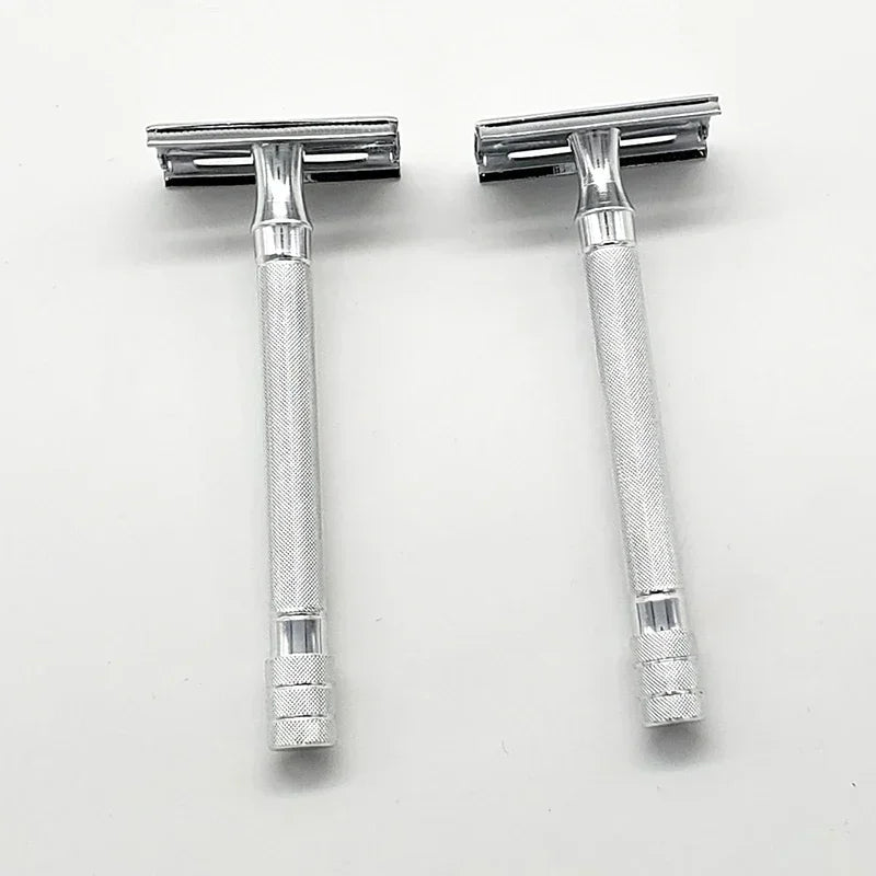 Double Edge Classic Mens Shaving Mild Hair Removal Shaver It With Small Brush Adjustable Safety Razor Face Razor Vue