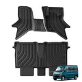 Smabee Right Drive for Suzuki EVERY Wagon DA17W Fuel 2015-2024 TPE 3D Car Floor Mats Trunk Pad Foot Pad Waterproof Accessories Vue RHD 3PCS