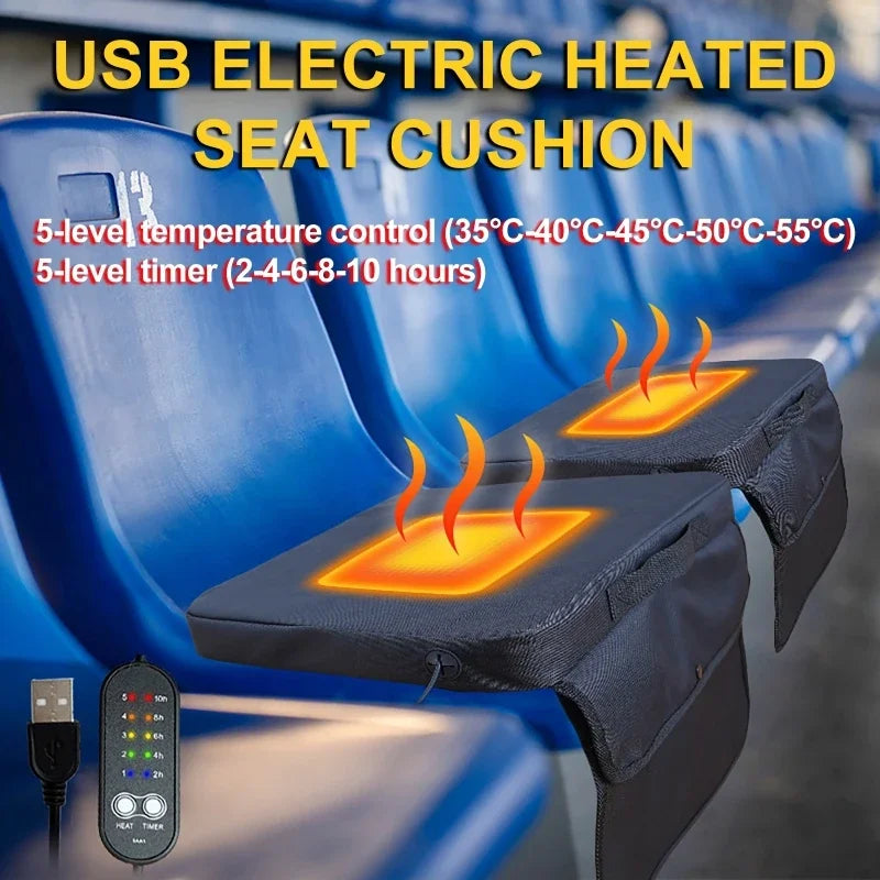 USB Electric Heated Seat Cushion | 5 Temps & Timer Heated Seat Cushion Vue