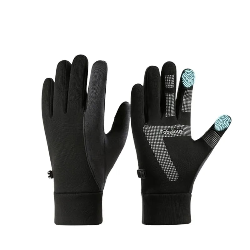 1-4Pairs Winter Gloves for Men Waterproof Windproof Touchscreen Thermal Fleece Lined Non Slip Palm for Cycling Driving Sports Vue