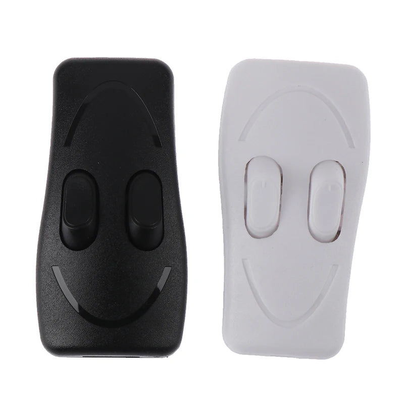 1PCS Double Control Switch Floor Light Table Lamp Push Button Switches Two-button in Line Switch Black White Color Vue
