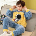 Winter Capybara Kids Boys Pajamas Sets Pyjamas Girls Sleepwear Flannel Fleece Teenage Clothes Children Home Clothes Loungewear Vue 32340 Size 8 (95-105cm)