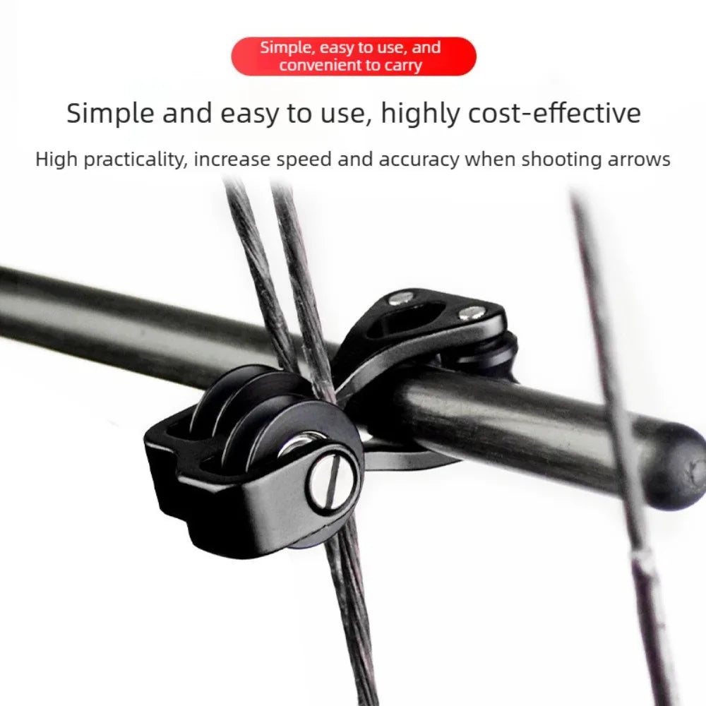 Composite Bow Pulley Splitter Bow and Arrow Accessories Aluminum Alloy Material High Precision High Stability Archery Sports Vue