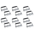 ABKW-12Pcs 304 Stainless Steel Spring Handle Prop Box Tool Aluminum Box Handle Activity Handle Folding Industrial Handle Vue Silver