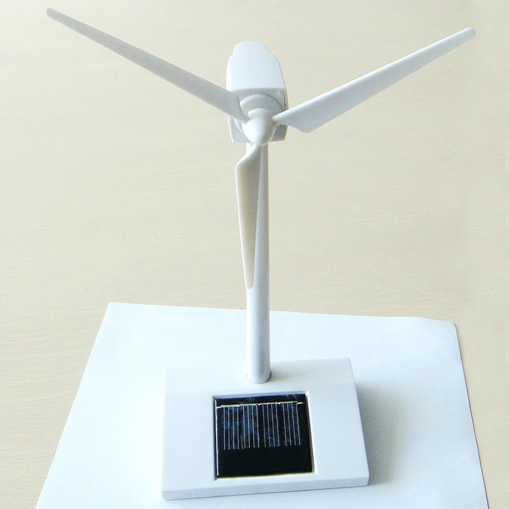 Solar Powered 3D Windmill Model – Rotating Teaching Display Prop Solar STEM Model Vue