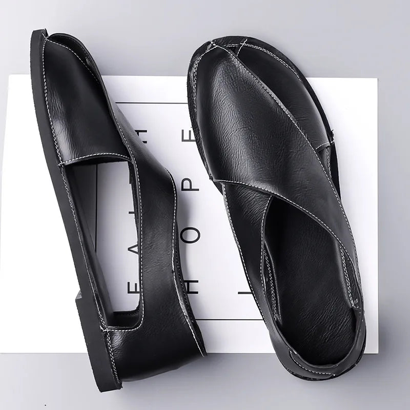 Men's Retro Roman Slip-On Sandals | Summer Fashion Sandals Men's Roman Sandals Vue