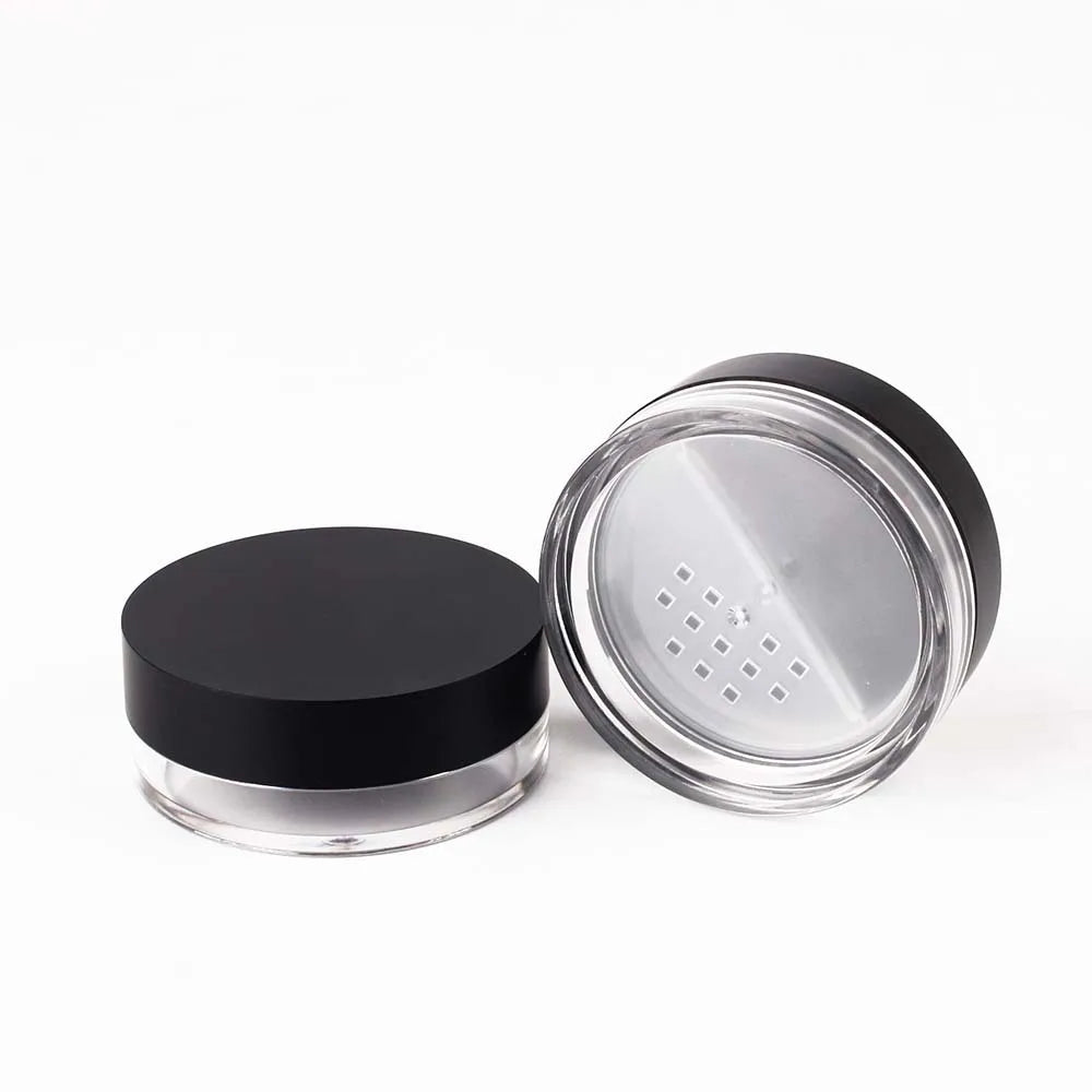20g Makeup Powder Jar Empty Plastic Refillable Cosmetic Bottle Transparent Storage Container Travel Custom Logo 30pcs Wholesale Vue