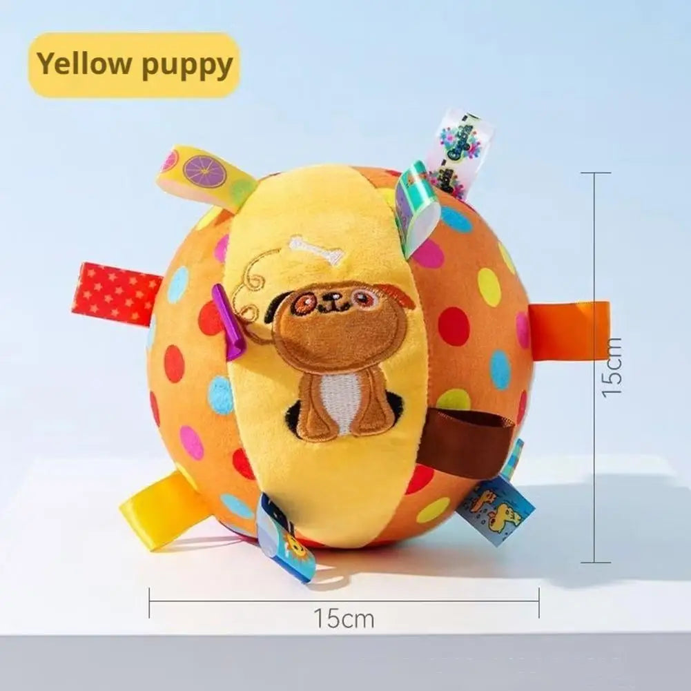 Durable Interactive Dog Toy Ball Plush Training Chew Toy for Large Medium Dogs Bite Resistant with Bells Pet Supplies Vue