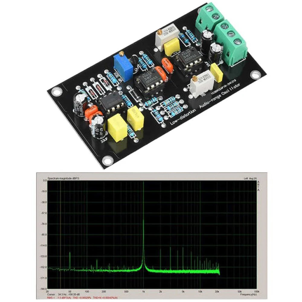 1KHz Sine Wave Signal Generator Ultra-low Distortion Oscillator Circuit Board Harmonic Distortion Test Level Test Module Vue Default Title