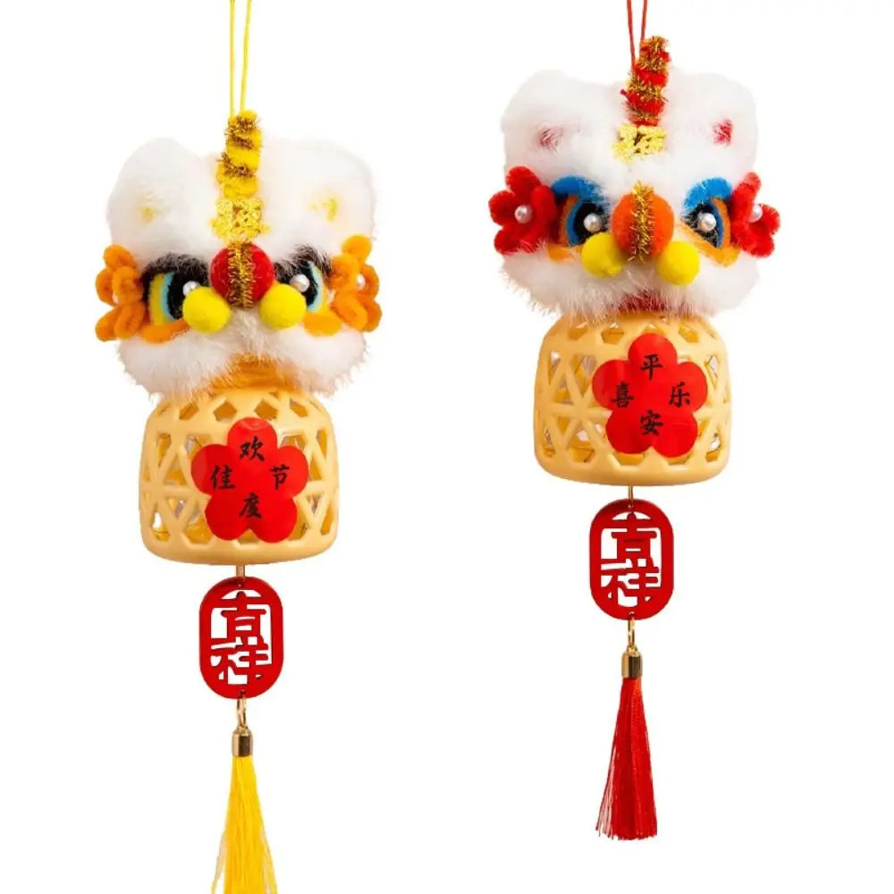 Luminous Mid-Autumn Festival Lantern Lion Dance Ancient Style Children DIY Lantern Material Kit DIY Material Bag Lion Awakening Vue