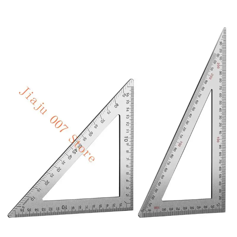 Stainless Steel Carpenter Square Triangle Ruler | Double-Side Scale Carpenter Square Ruler Vue
