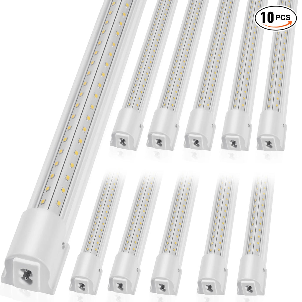 10-Pack Linkable LED Shop Lights 4FT/8FT 40W/80W – Garage & Warehouse LED Shop Light Vue