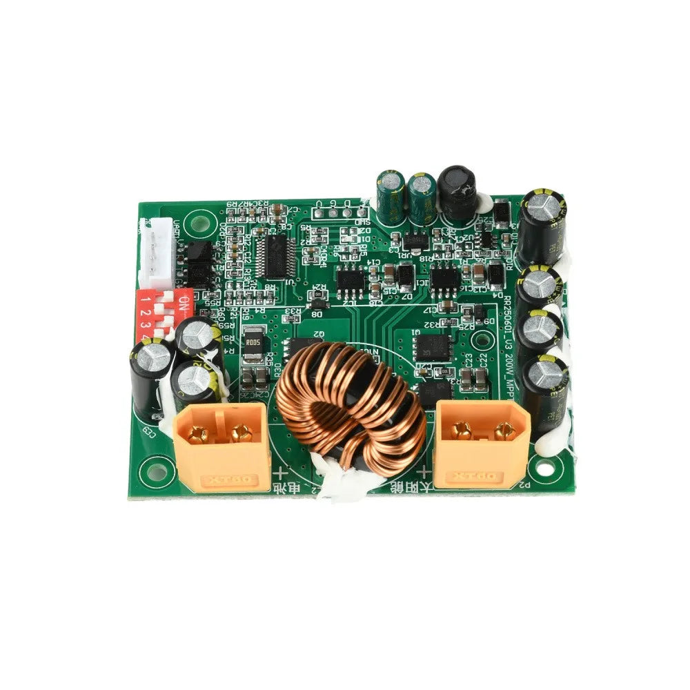 100W MPPT Solar Charge Controller 10A 12-45V Battery Regulator Multi Peak Tracking PV Input 11-45V DIP Switch Voltage Adjustable Vue