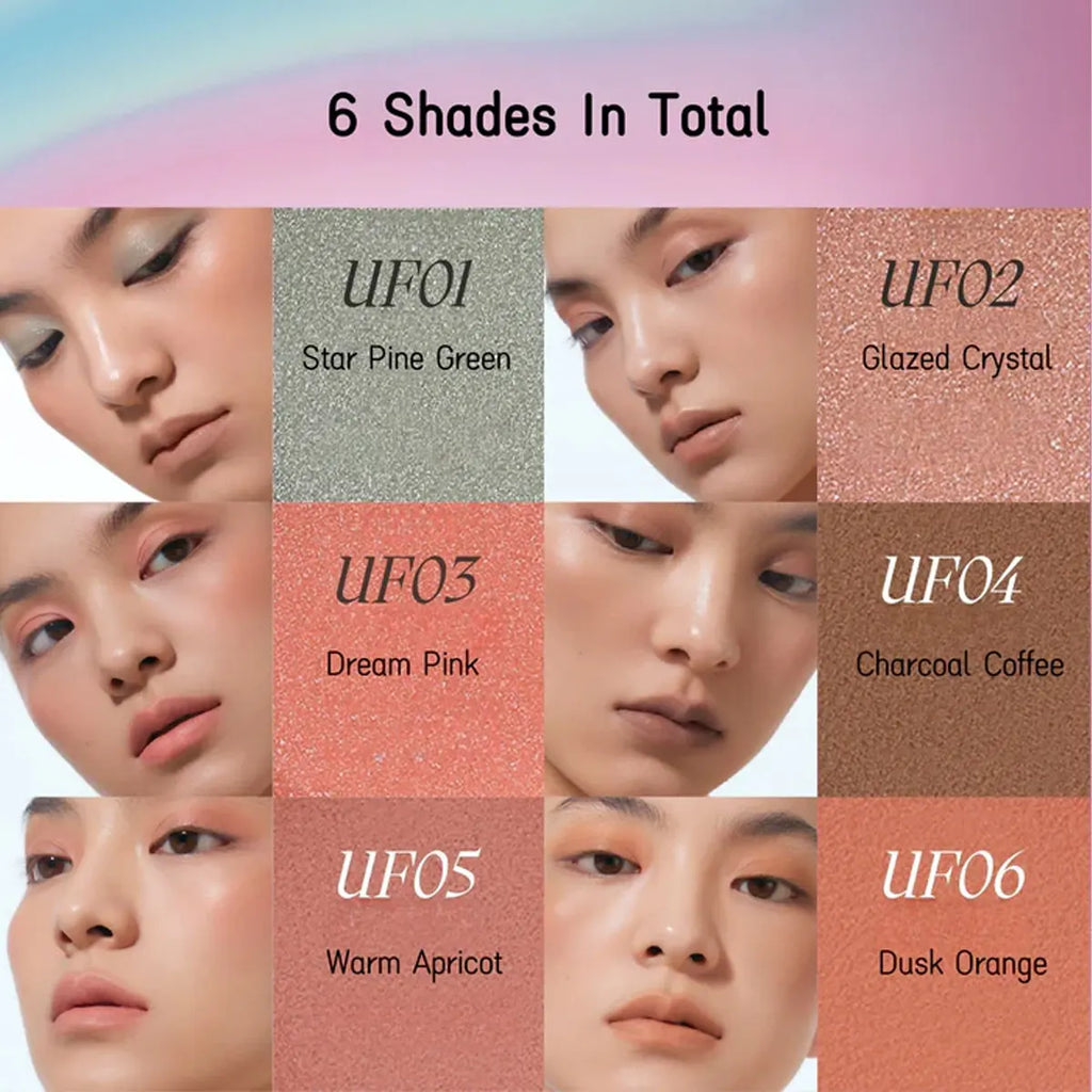 Uhue Eye Lip CheekPowder Paste,Delicate Powder-Paste Texture,Smooth & Minimal Fallout,Natural & Sheer Finish,Quick Daily Makeup Vue