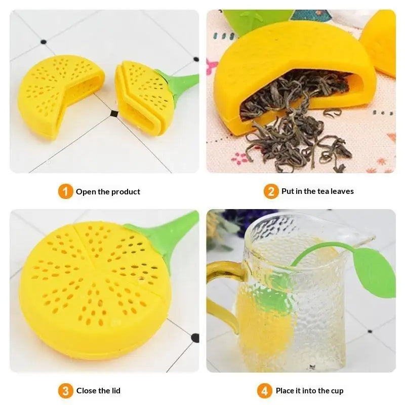 Reusable Silicone Tea Infuser Ball 1pc Easy Clean Loose Leaf Strainer Holder Perfect for Kettles Mugs Office Tea Lovers Vue