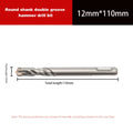 Cross Tips Concrete SDS Drill Bit 4 5 6 8 10 Round Shank Impact Vue 12x110mm