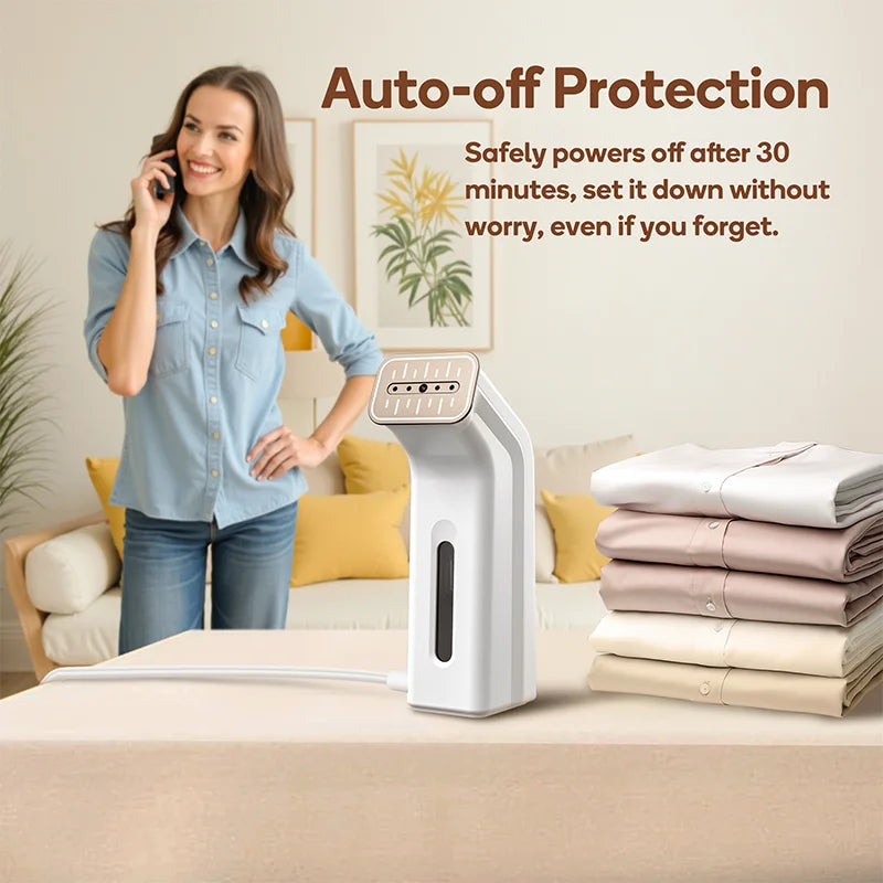 Travel Steam Iron NV310A Portable Handheld Garment Steamer 650W 25S Quick Heat 170ml Water Tank Fabric Wrinkle Remover Vue