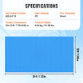 SucceBuy 12 Mil Rectangle Solar Pool Cover – Inground & Above Ground Solar Pool Cover Vue 24x12ft 16mil CZECH REPUBLIC