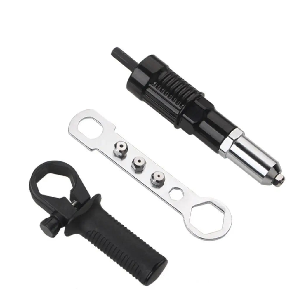 Professional Grade Electric Rivet Nut Cordless Design Electric Powered Cordless Riveting Insert Nut Tool Drill Adapter Vue