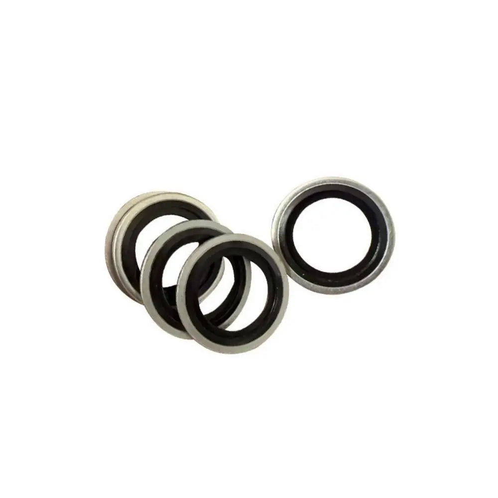 130Pcs Rubber Washers Car Oil Pan Drain Gasket Kit Bonded Seal Gasket Multi-Size Oil Pan Drain Plug Washer Kit Leak-Proof Vue