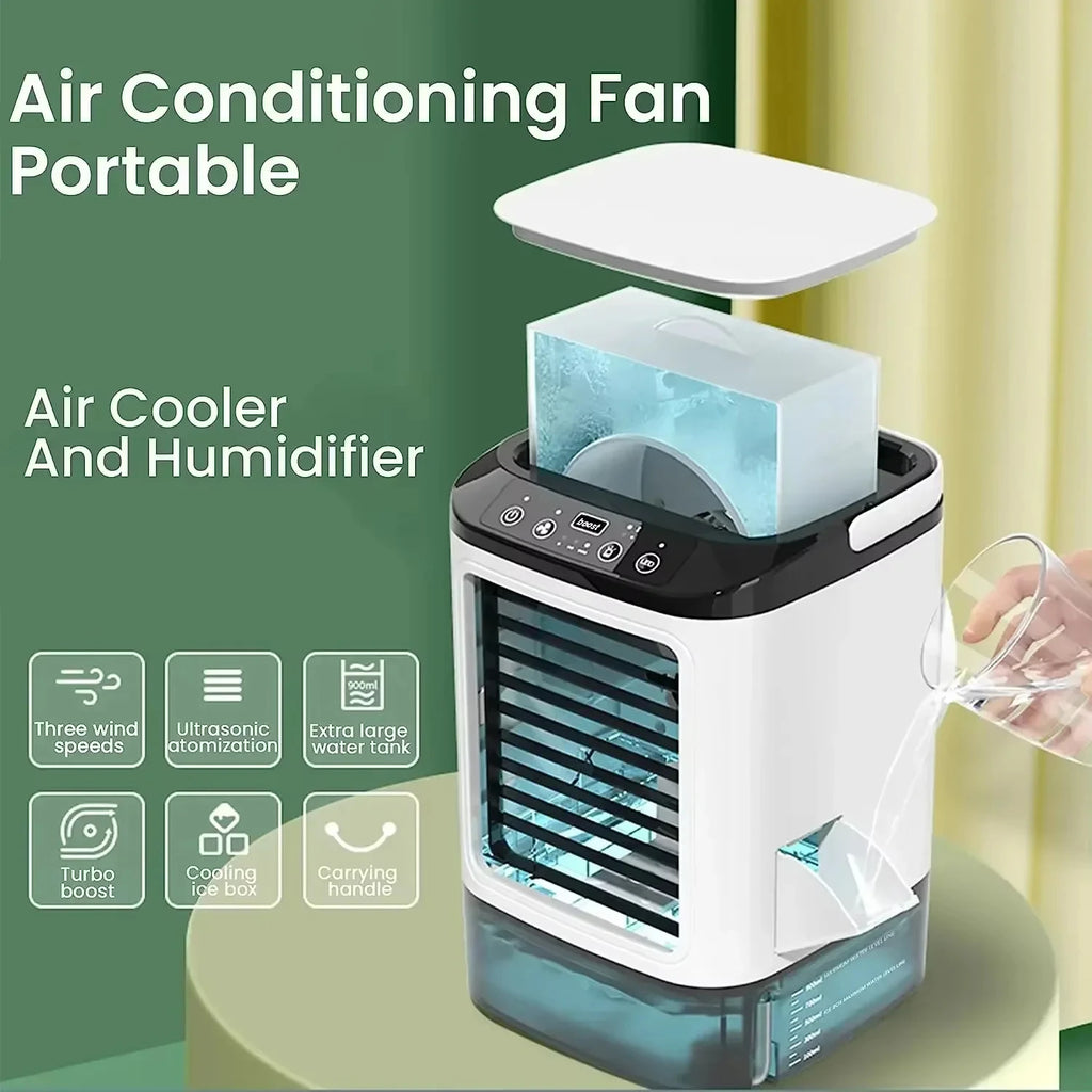 HOMEFISH Small Home-use Quiet Desktop Humidifier Cold Fan Spray