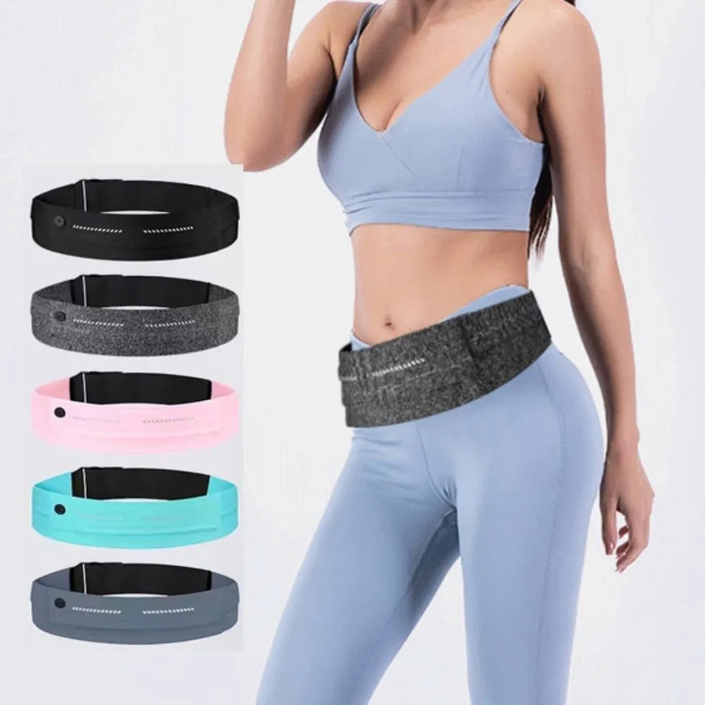 Ultra-Thin Sport Mobile Waist Bag Night Reflection Close Fitting Running Waist Bag Lightweight Storage Sports Phone Bag Vue