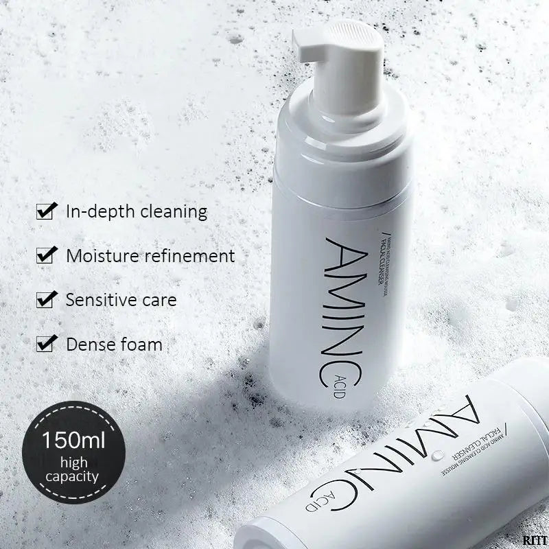 Amino Acid Cleansing Mousse Moisturizing Oil Control Deep Cleaning Mites Removal Acne Facial Cleanser Foam Skin Brightening Vue