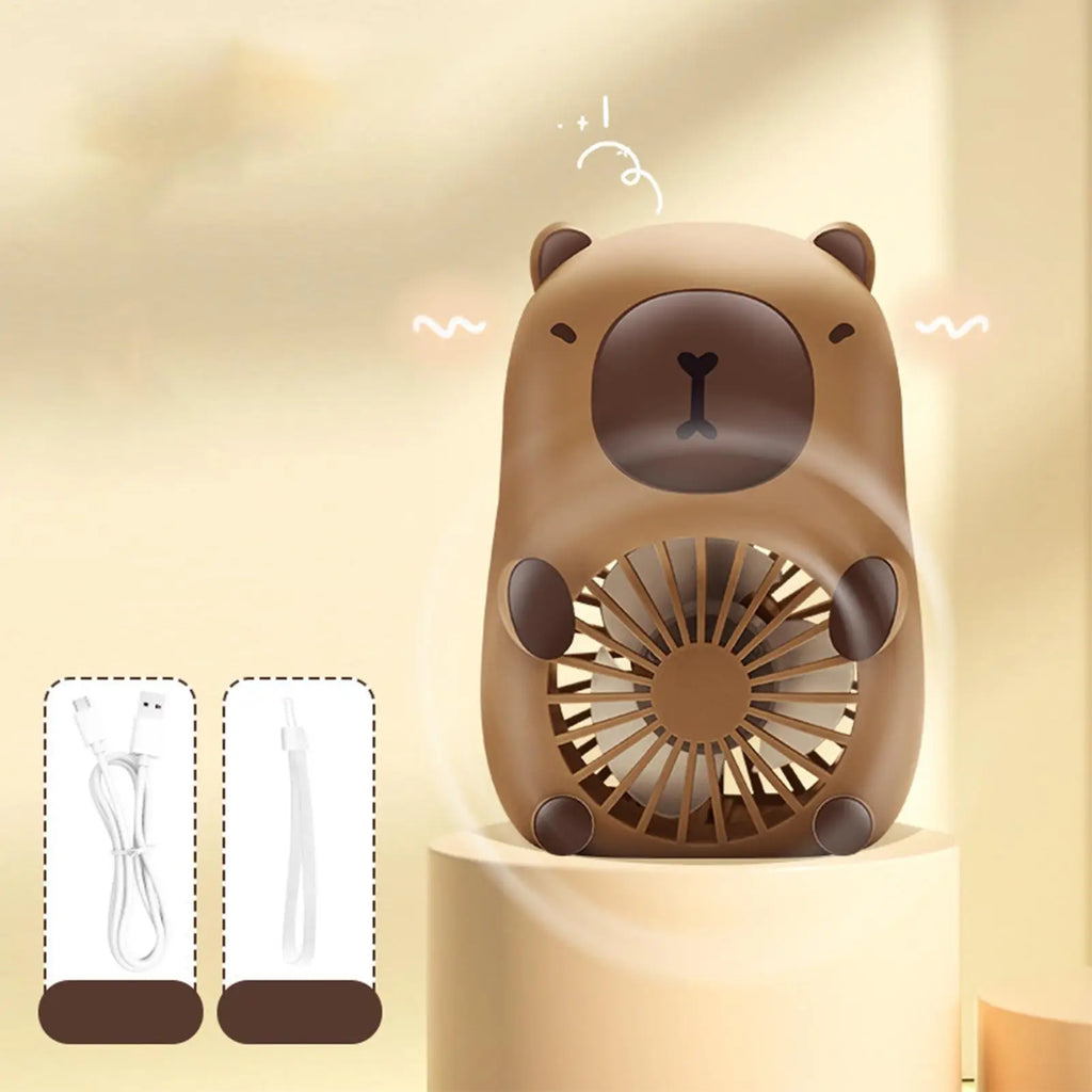 3-Speed USB Rechargeable Lanyard Fan, Portable Handheld Personal Cooling Fan for Home Office Outdoor, Lightweight & Quiet Vue