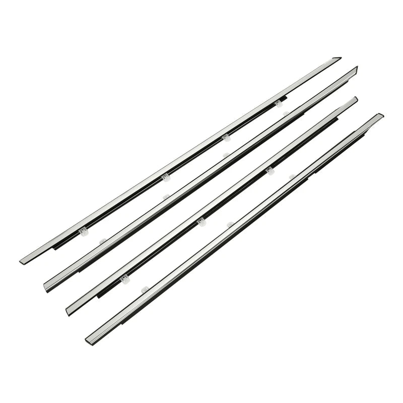 Car Side Window Weatherstrip Sealing Trims Chrome Glass Sealant Strip Weather Strip For Honda Accord 2008-2012(For US Version) Vue