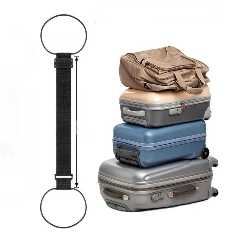 Adjustable Luggage Securing Belts 2PCS Elastic Strong Hold Travel Straps for Suitcase Luggage Outdoor Use Vue