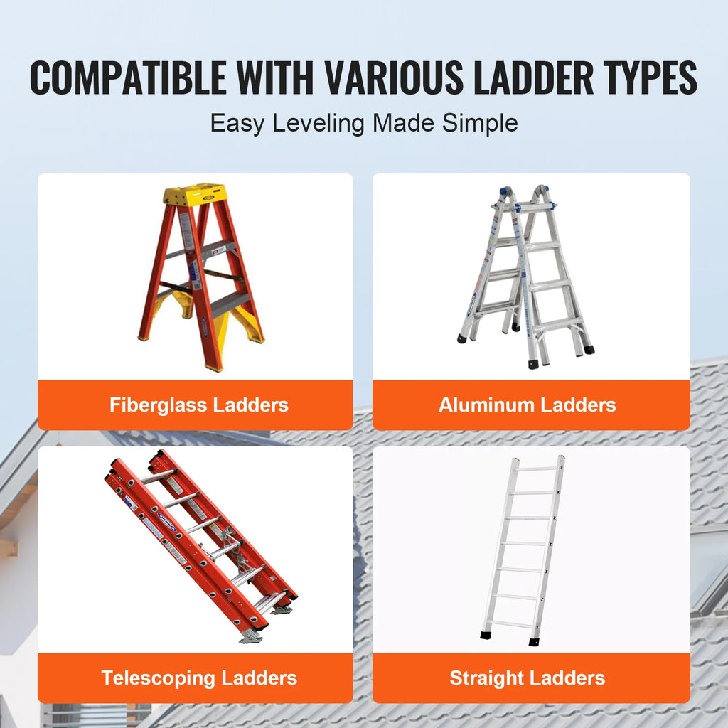 Ladder Leveler 380 lbs – Stair & Slope Stabilizer | PP Tool Ladder Leveling Tool Vue