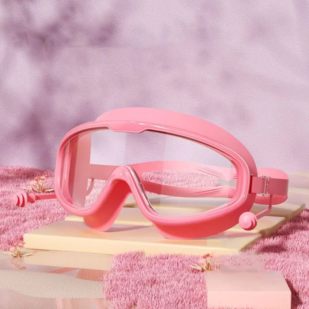 Anti-UV Large Frame Swimming Goggles Waterproof HD Diving Eyewear Anti Choking Anti-fog Water Racing Glasses Water Sports Vue
